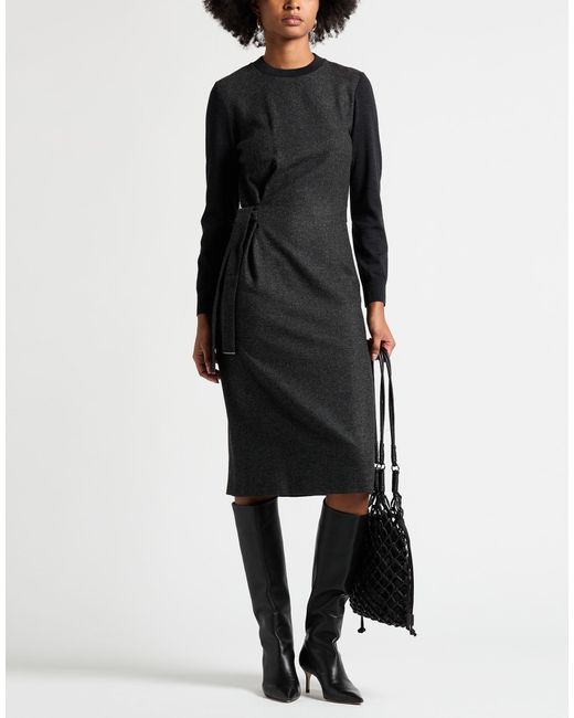 Peserico Black Midi Dresses