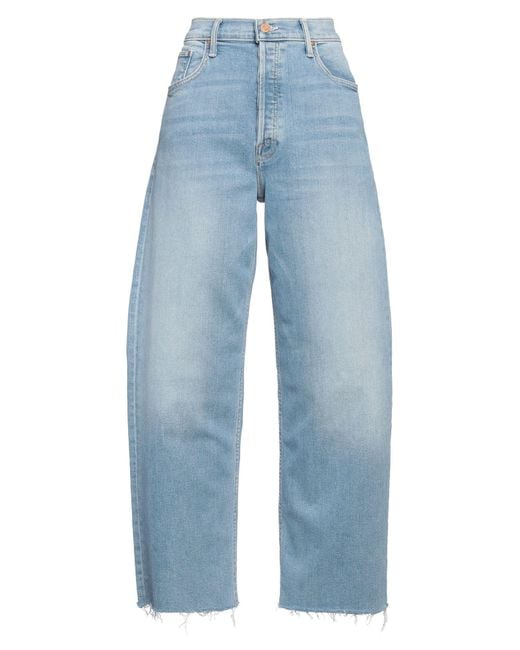 Mother Women's Blue Jeans Cotton, Modal, Polyester, Elastane