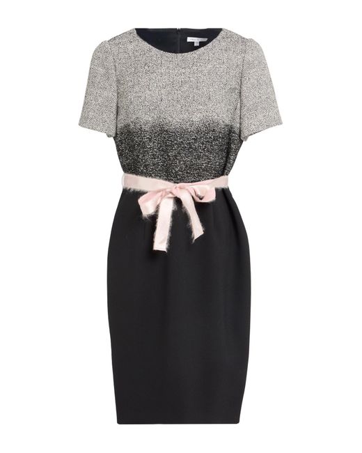 Paule Ka Gray Midi Dress Wool, Viscose, Acrylic, Polyester, Virgin Wool