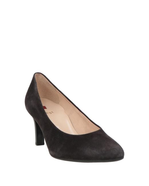 Högl Brown Charcoal Pumps Leather