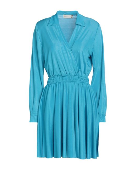 Haveone Blue Mini Dress