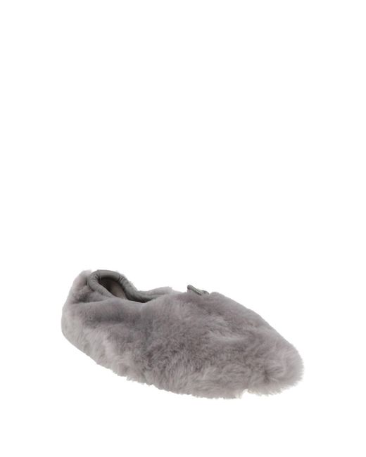 Hereu Gray Ballet Flats Leather