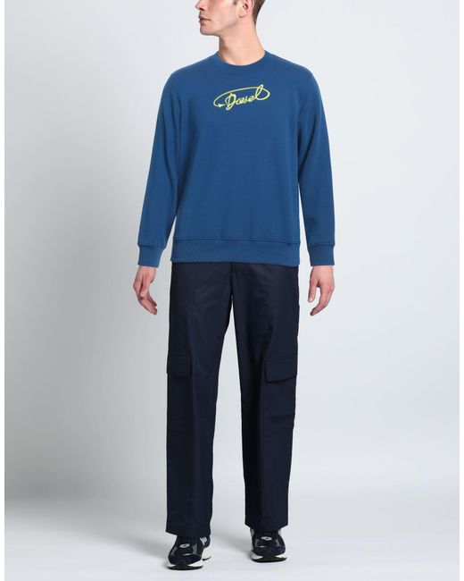 DIESEL Blue Sweatshirt for men