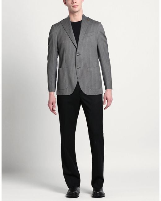 Sartoria Latorre Gray Blazer Wool for men