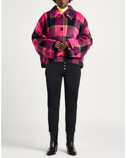 Dondup Black Pants Cotton, Elastomultiester, Elastane
