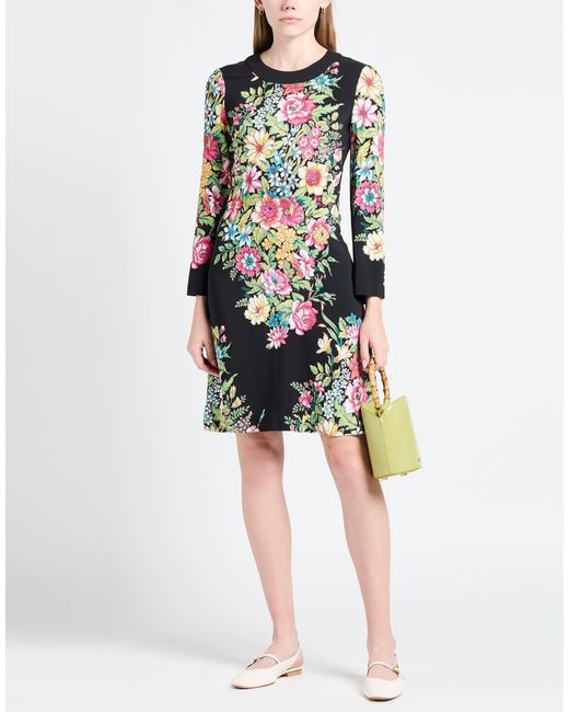 Etro Black Mini Dress Viscose, Elastane