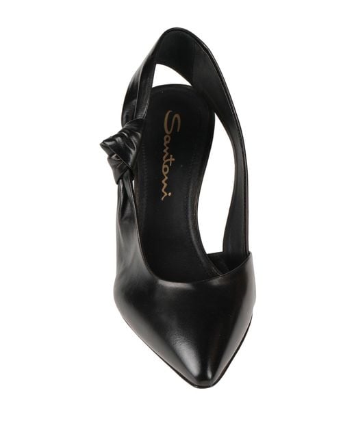 Santoni Black Pumps