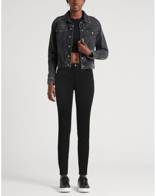 Acne Black Jeans Cotton, Polyester, Elastane