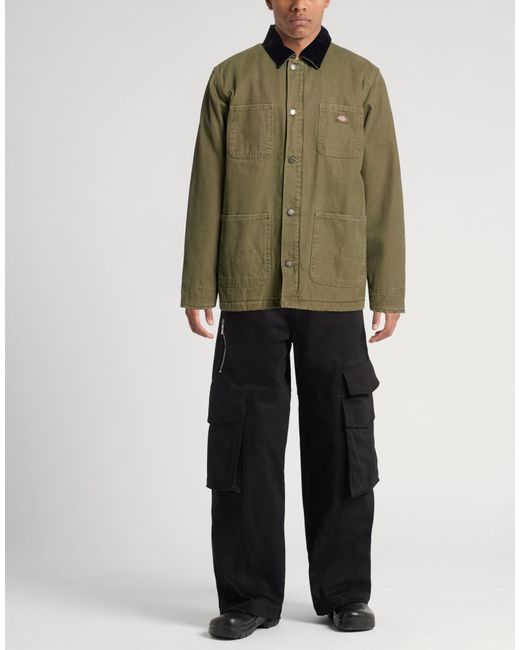 Dickies Green Jacket Cotton for men