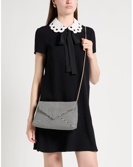 Dries Van Noten Black Cross-Body Bag Cotton, Viscose, Leather
