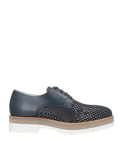 Nero Giardini Blue Midnight Lace-Up Shoes Leather