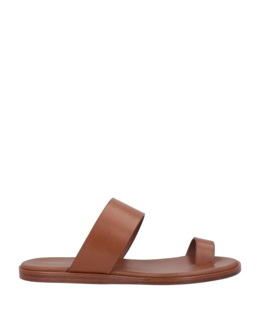 Common Projects Brown Thong Sandal Leather