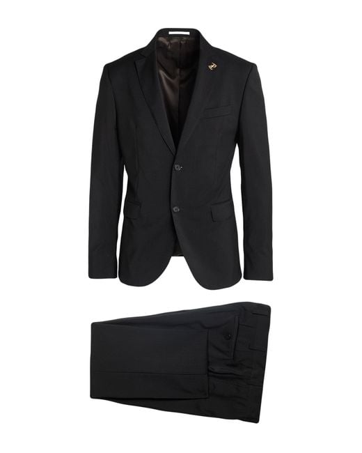 Pal Zileri Black Mcmlxxx Suit Wool for men