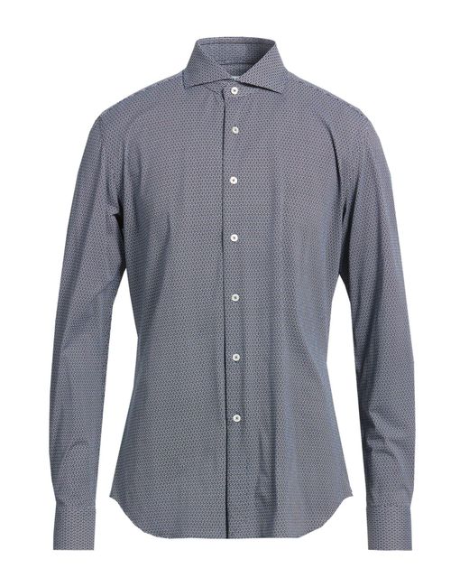 Xacus Blue Shirt Polyamide, Elastane for men