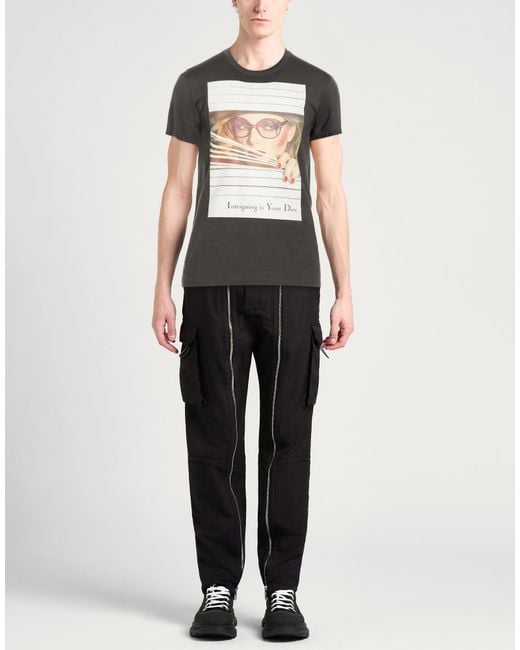 Dior Black T-Shirt Cotton for men