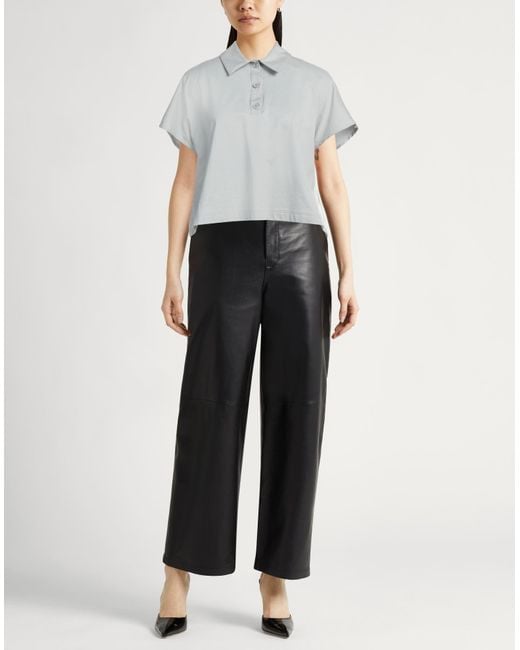 Fabiana Filippi Gray Polo Shirt Cotton, Viscose