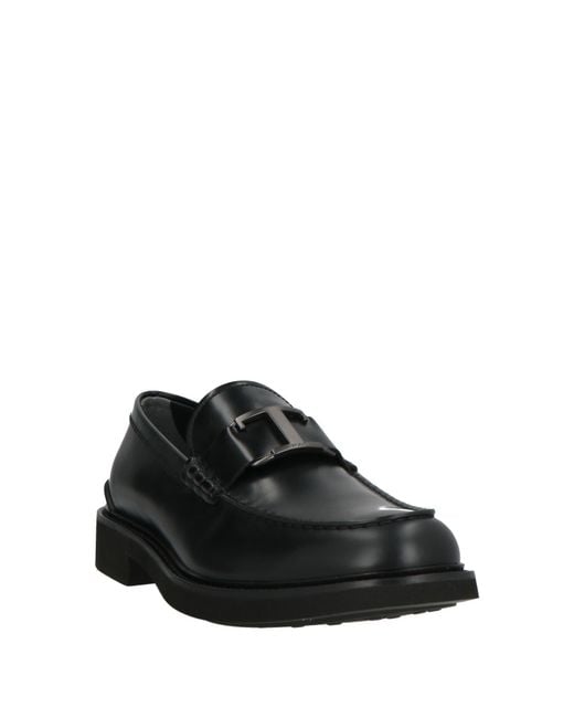 Tod's Black Loafers Leather for men