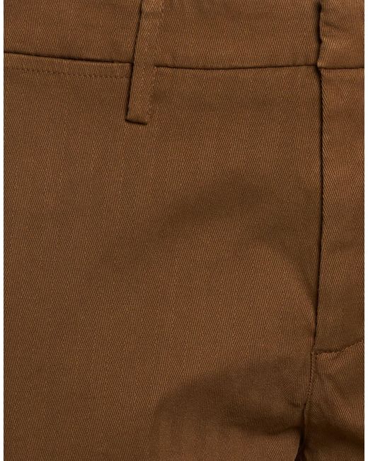 RE_HASH Brown Pants Cotton, Elastane for men
