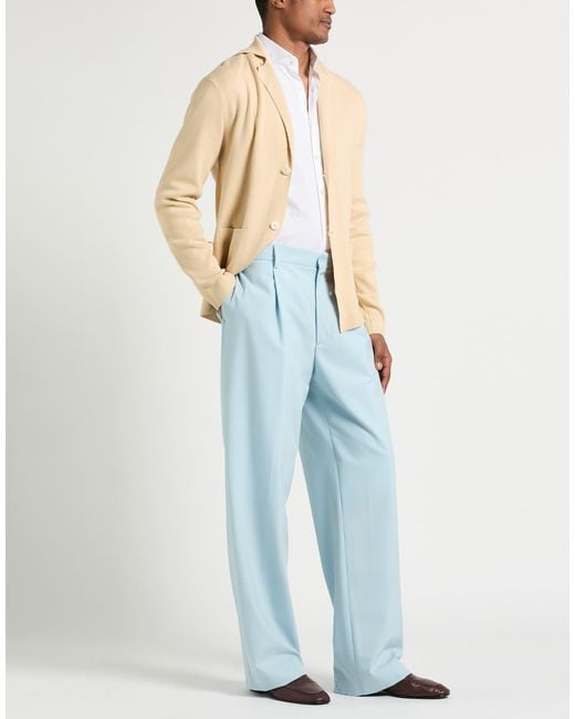 Lardini Blue Sky Pants Polyester, Wool, Elastane for men