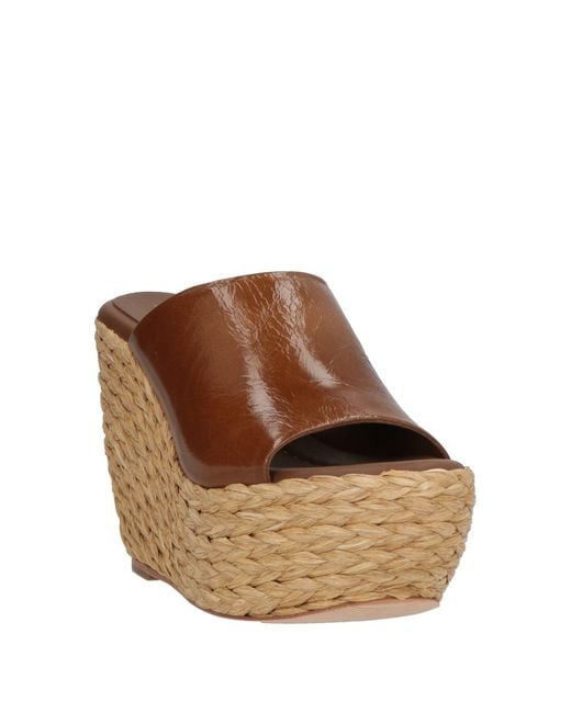 Paloma Barceló Brown Ritmo Sandals Leather