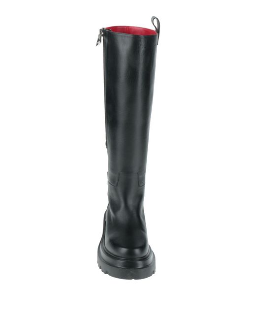 Plan C Black Boot Leather