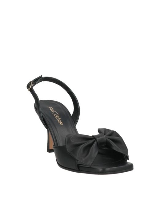 PAOLO MATTEI Black Sandals Leather