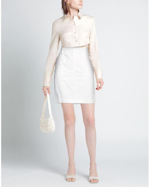 Sportmax White Mini Skirt