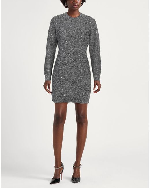 HUGO Gray Mini-Kleid