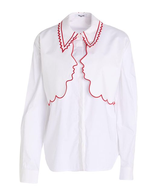 Vivetta White Shirt Cotton, Elastane
