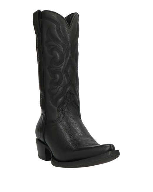 Ash Black Boot Leather