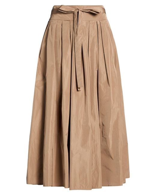 Max Mara Natural Maxi Skirt Polyester