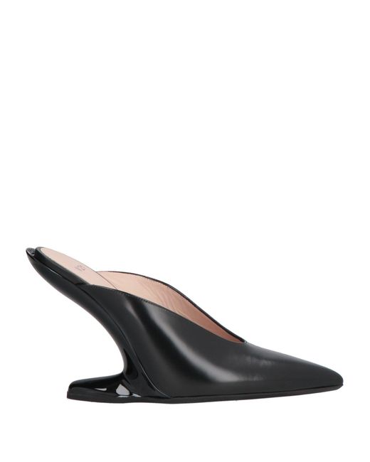 N°21 Black Mules & Clogs Leather