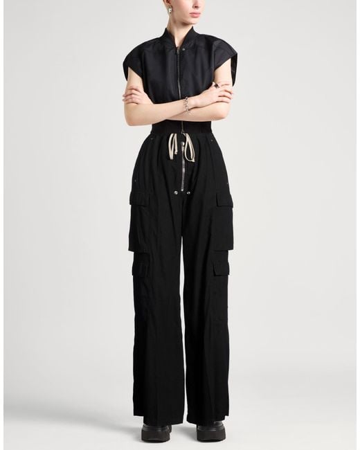 Rick Owens Black Pants Cotton