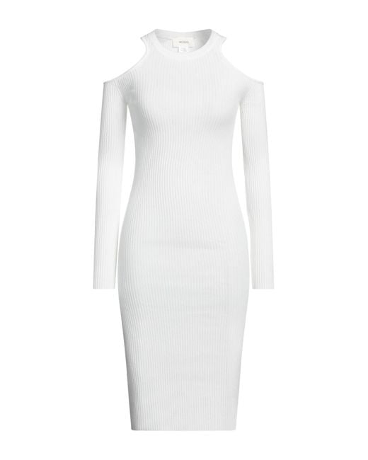 ViCOLO White Midi-Kleid
