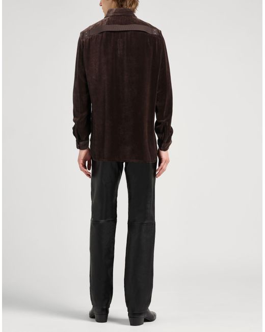 Camisa Rick Owens de hombre de color Brown