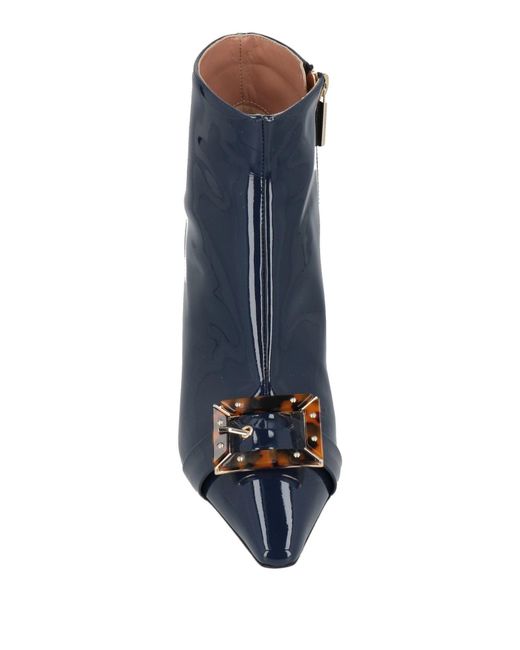Pollini Blue Ankle Boots