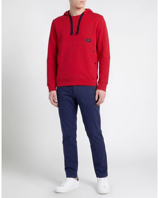 Paul & Shark Red Sweatshirt Cotton for men