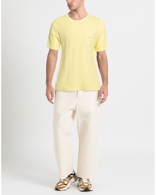 FILIPPO DE LAURENTIIS Yellow T-shirt for men