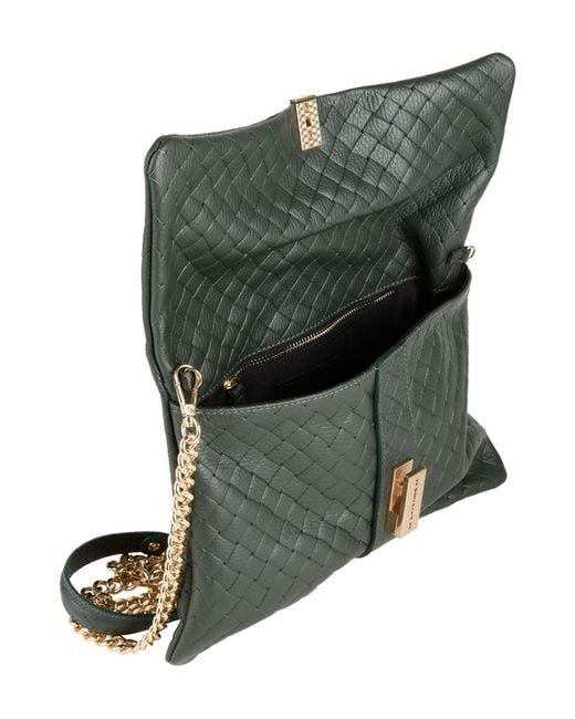 Marc Ellis Green Dark Handbag Leather