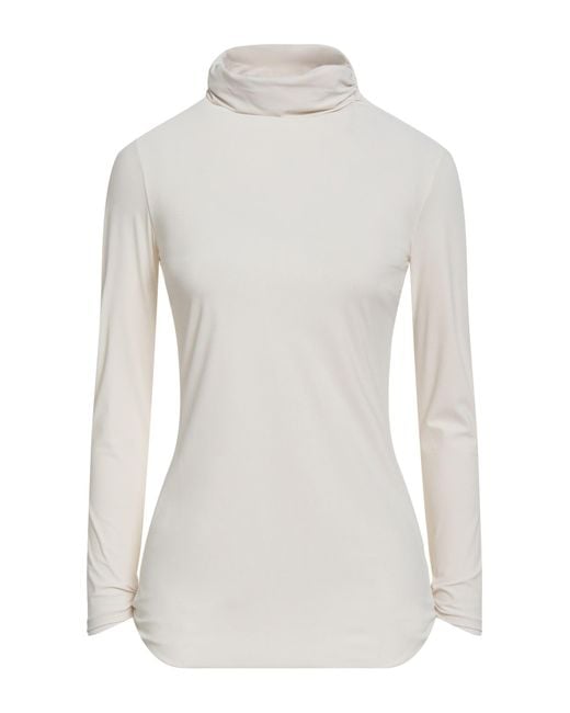 La Petite Robe Di Chiara Boni White Cream Top Polyamide, Elastane