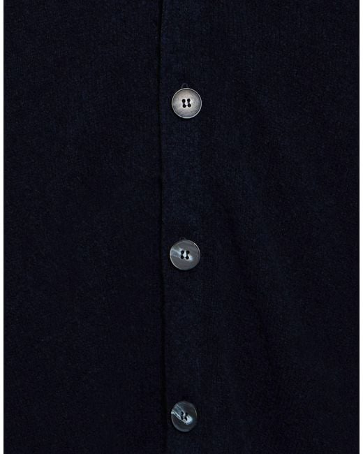 Alpha Studio Blue Midnight Cardigan Virgin Wool, Polyamide for men