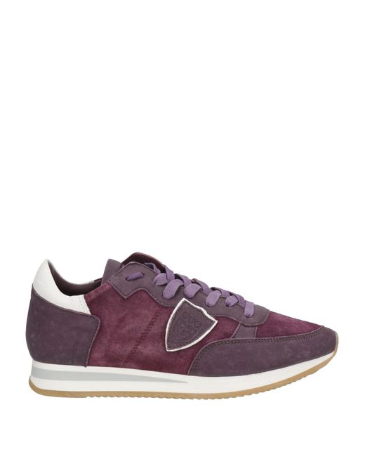 Philippe Model Purple Sneakers Soft Leather