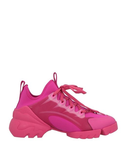 Dior Pink Sneakers Textile Fibers, Synthetisches Material
