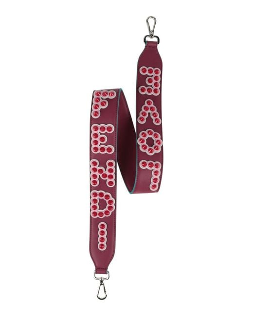 Fendi Red Bag Strap Leather