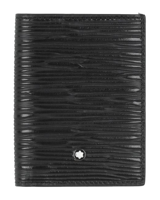 Montblanc Black Cardholder Leather for men