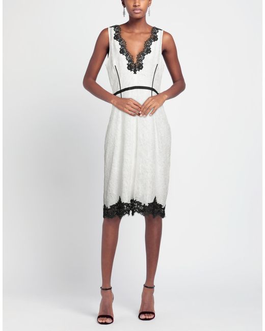Anna Molinari White Midi Dress