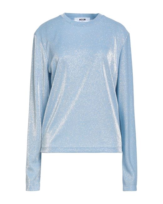 MSGM Blue T-Shirts