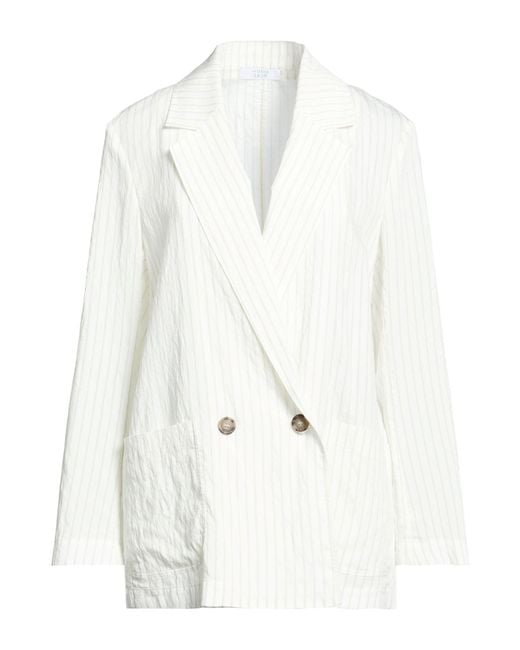 Peserico White Easy Blazer Modal, Polyamide