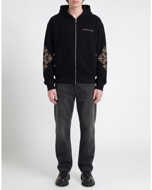 don't waste culture Black Sweatshirt for men
