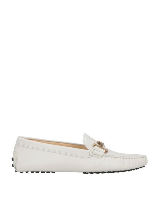 Tod's White Loafers